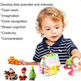1915 Non-toxic Creative 50 Dough Clay 5 Different Colors (Pack Of 5 Pcs)