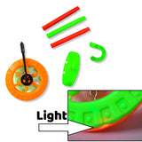 4435 Plastic Single Wheel Push Run Toy With Handle And Two Lights On Wheel. Push Toy For Kids.