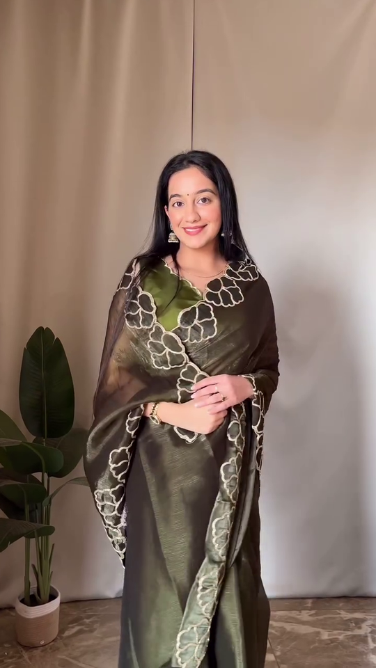 Georgette and Cotton Blend Saree