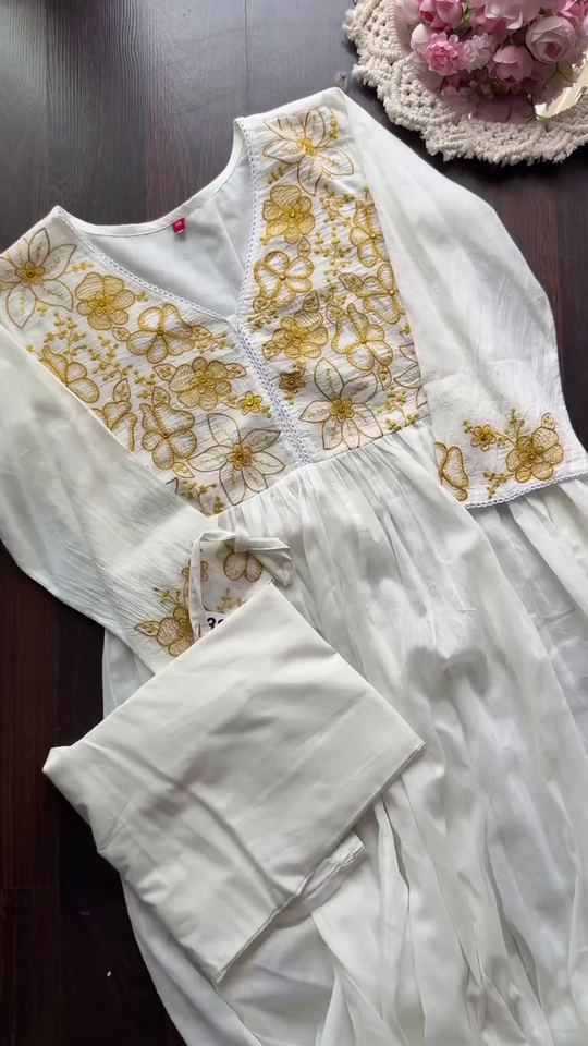 Cotton Anarkali Kurta Set