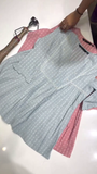 Charming V-Neck Embroidered Cotton Tunic Set